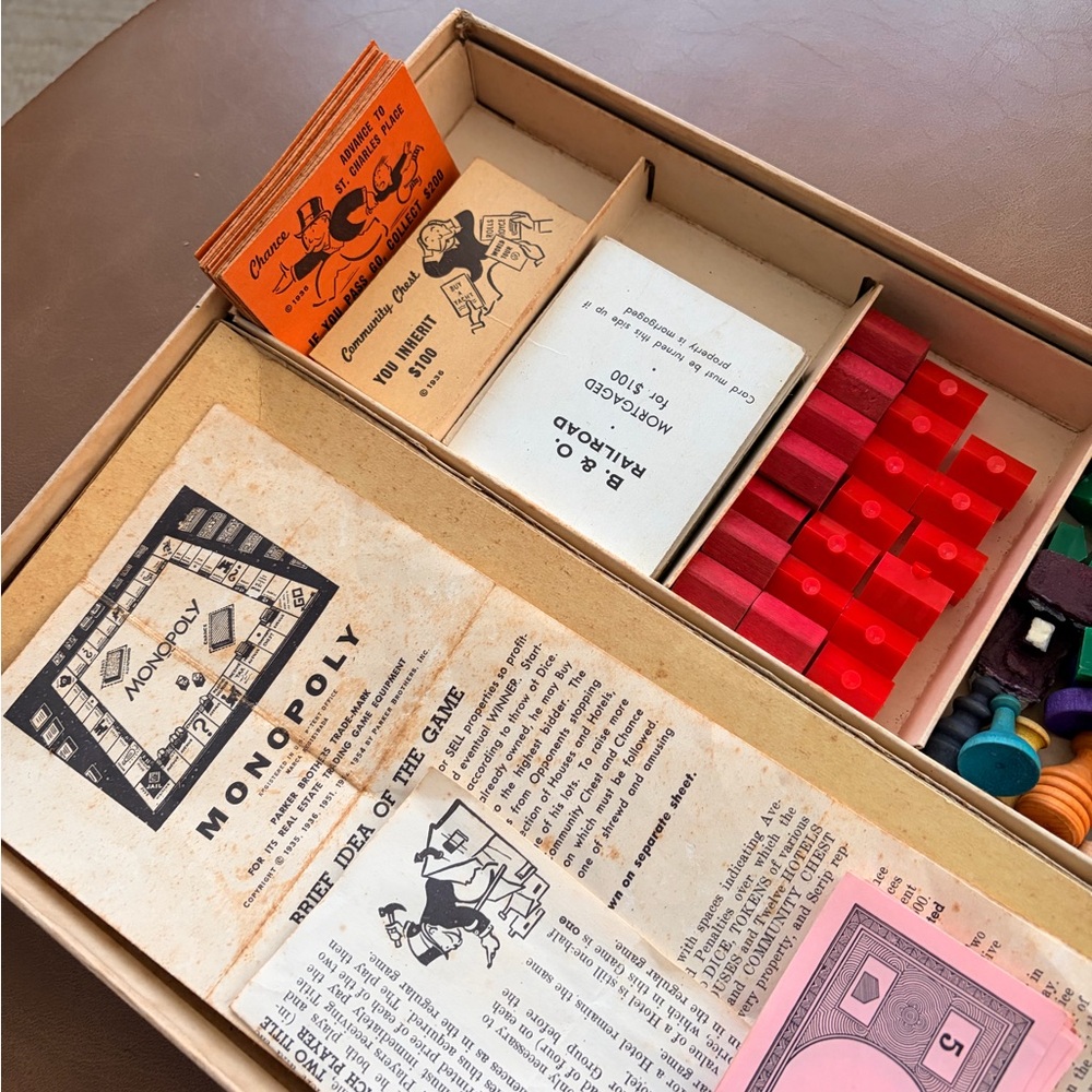 Vintage 1940’s Monopoly Board Game - Picture 6 of 6